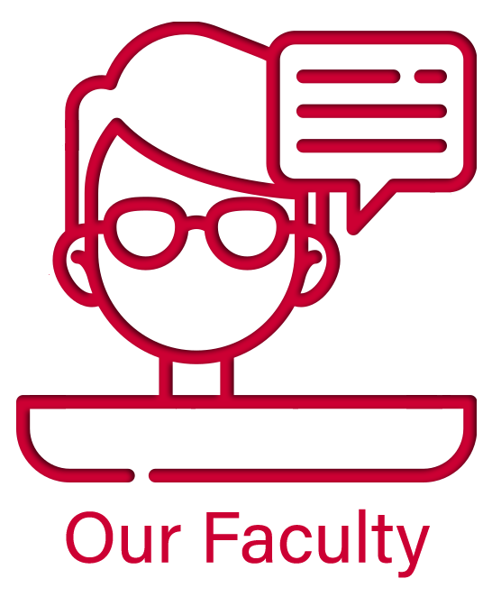 Faculty Icon, Professor Speaking at Podium